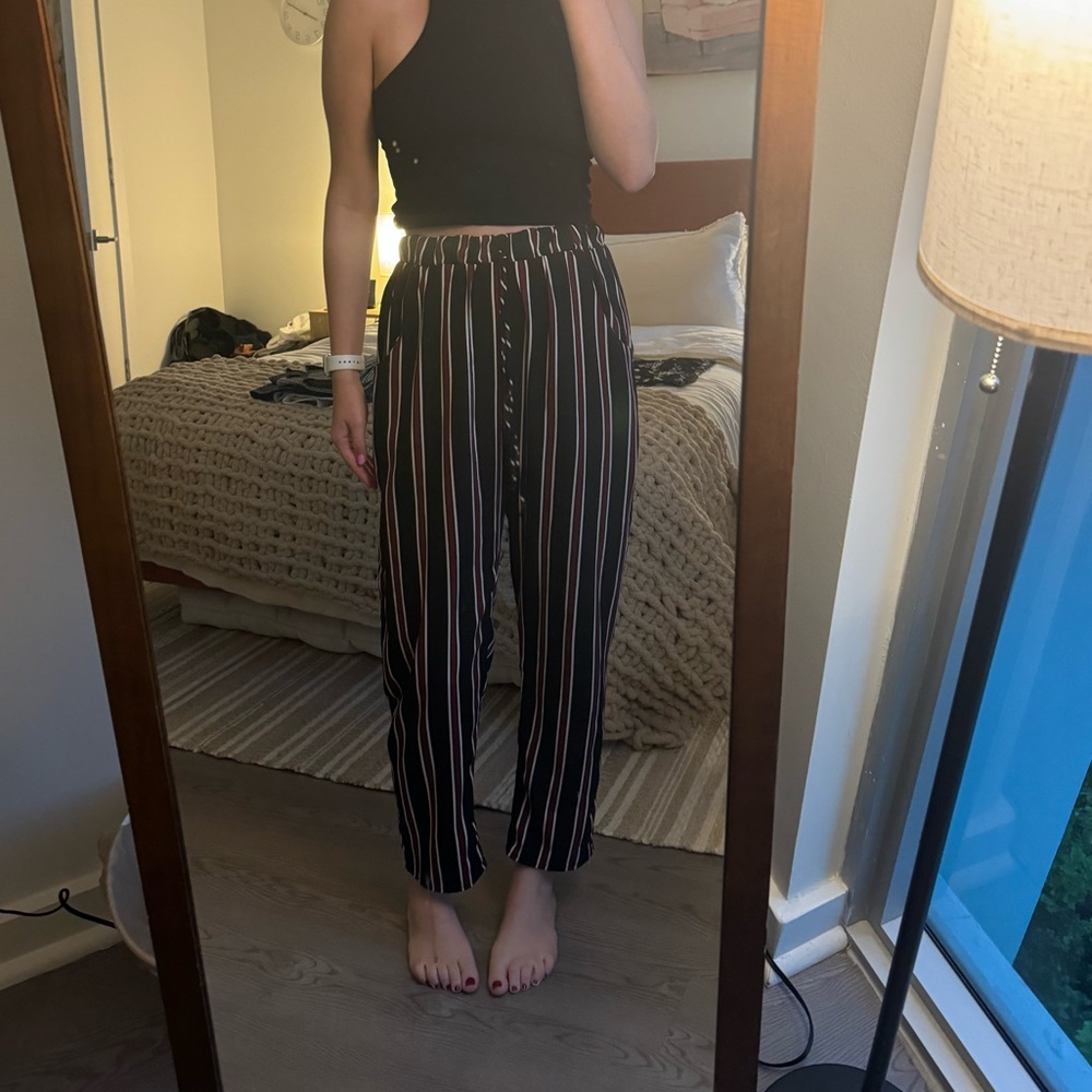Summery pinstripe pants